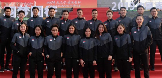 Tim Indonesia di Piala Sudirman 2019.