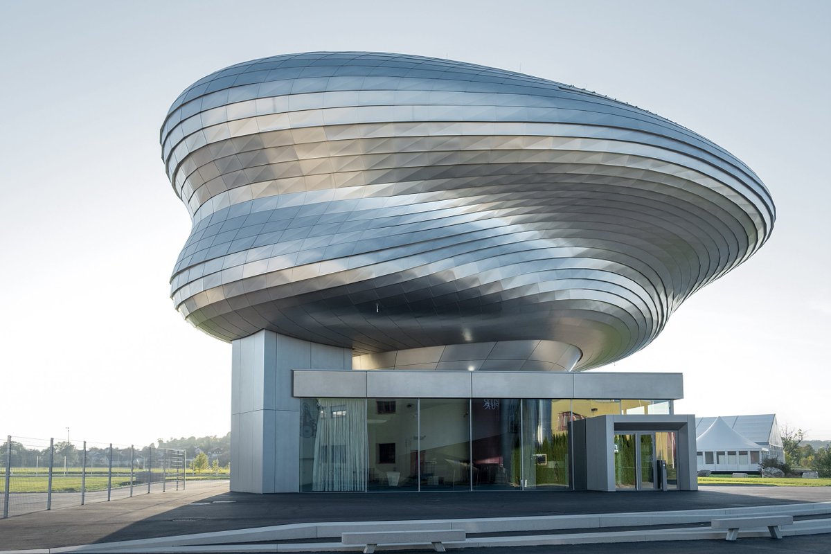 CoopHimmelblau's tweet photo. ***AWARDED*** #PANEUM - Wunderkammer des Brotes receives the #Holzbaupreis 2019”. The building was constructed for the company @backaldrin in Asten (Austria). #3DCNC #woodshell #cabinetofcuriosities #award #architectureaward Photo: (c) Markus Pillhofer https://t.co/VYxXQx4HGk https://t.co/uDWLkDV2Nh