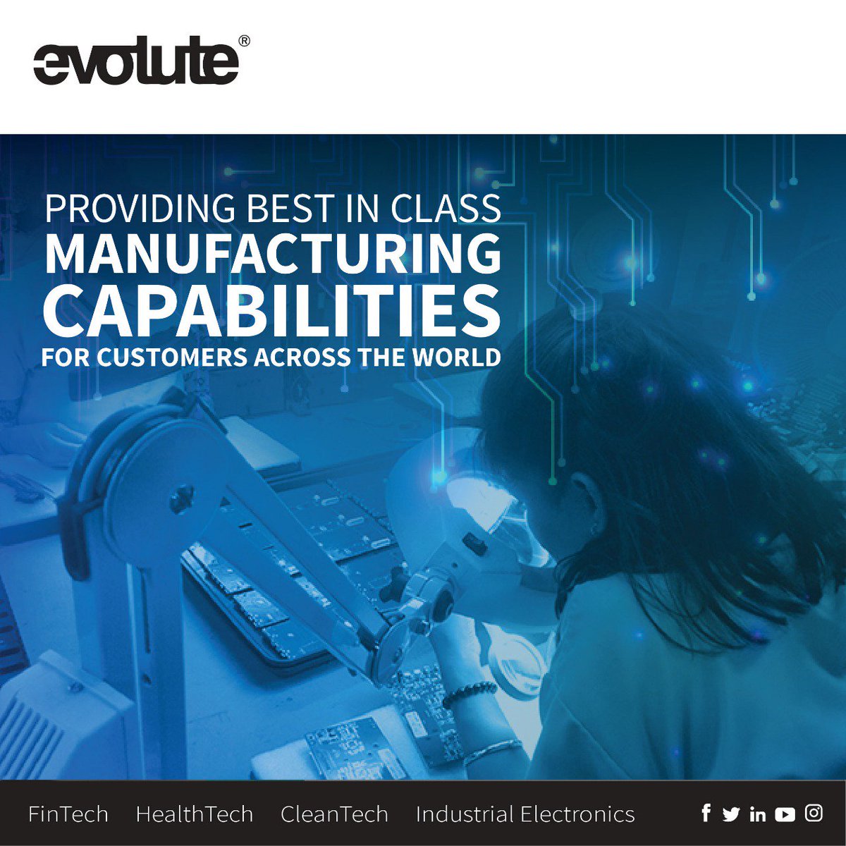 EvoluteGroup's tweet image. At Evolute we have the state-of-the-art electronic manufacturing facilities spread over 30000 sq. ft. Our manufacturing capabilities usher sustainability and our belief in building a technologically powered world &amp;amp; a better way of life.#evolute #evoluteindia #innovativesolutions