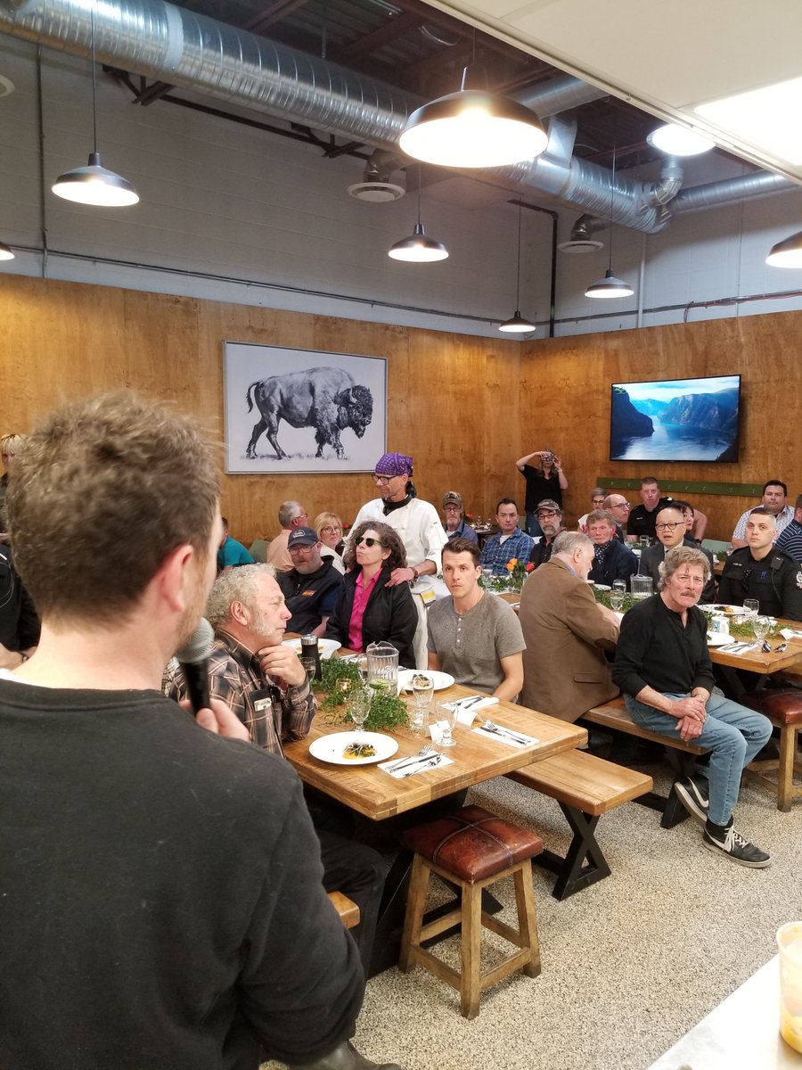Robin_Brownlee's tweet photo. What started as an idea by @MichaelMaxxis a few months ago came to fruition tonight at the @TNCyeg with the Feast as we shared a fine meal created by Edmonton's best chefs with our community members. This is Edmonton at its best. @mustardseedyeg @ElCortezYEG @LondonLocalYEG https://t.co/gWwmUeWNgc