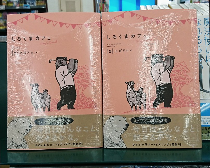 住吉書房新丸子店 本日新刊 しろくまカフェ ３巻 冬ごもりから目覚めた幼なじみのグリズリーさんやコアラちゃんとメイメイちゃんも一緒にのんびり楽しくすごす３巻です