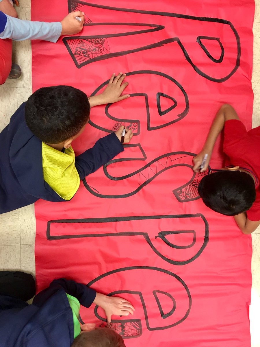 Early finishers this week are zen tangling inside the letters of our 3 school expectations to be displayed in the hallways at the beginning of next year. #holmeshawks #d97art #oakpark97