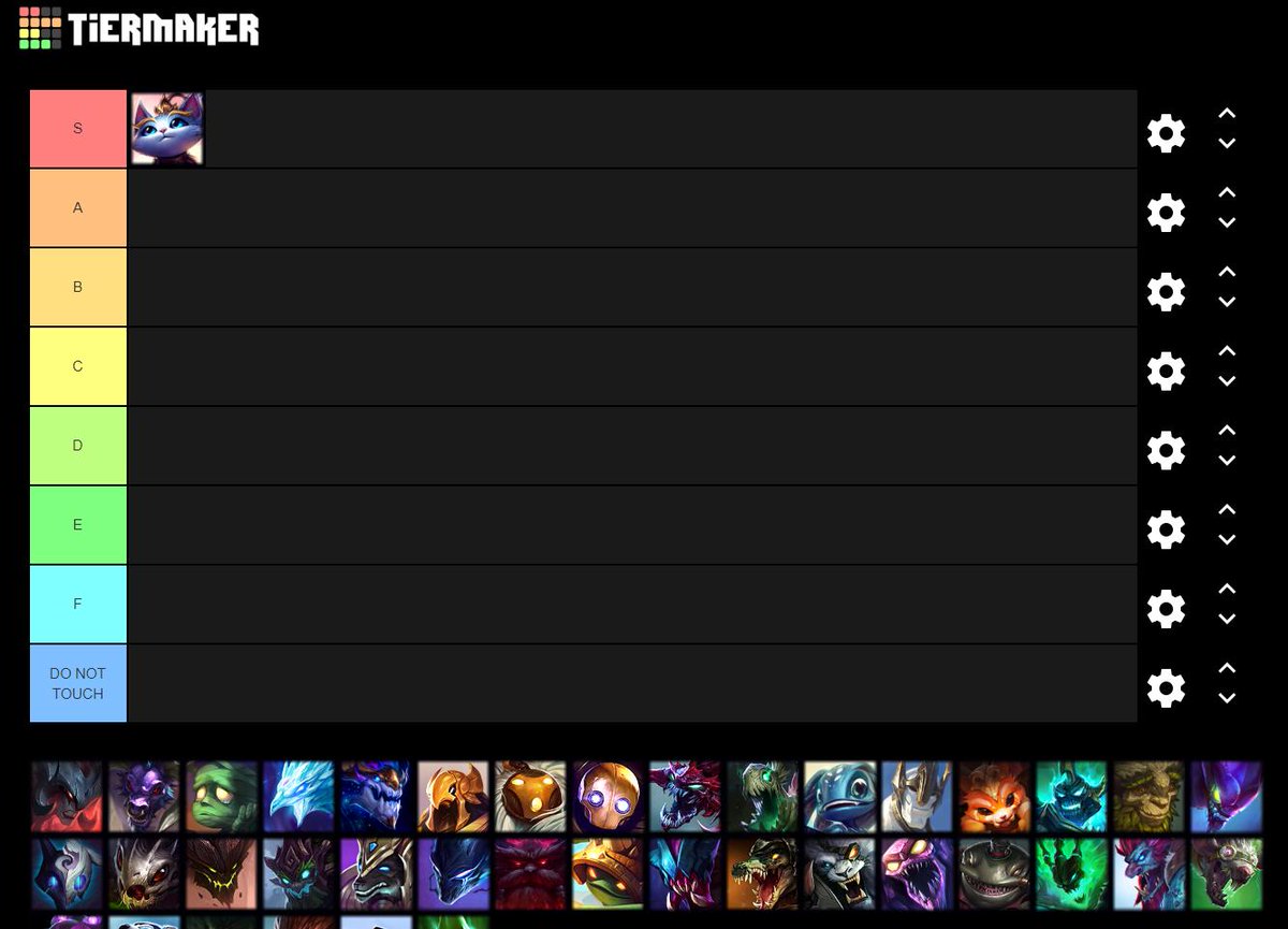 League of Legends Champ Tier list. Dragon Champions Tier list.