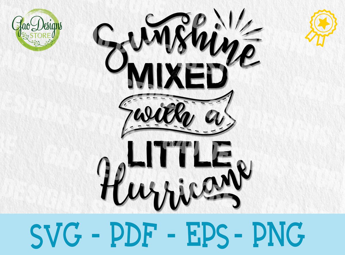 GaoDesignsStore's tweet photo. Excited to share the latest addition to my #etsy shop: SUNSHINE Mixed With A Little Hurrucane Svg Design Sunshine quotes Svg File for Cricut Silhouette Cameo Sweet Southern Sassy Svg Cutting File https://t.co/gqnRhHC0Tp  #hurrucanesvg #svgdesign #sunshinesvg https://t.co/lOfVWCLpzF