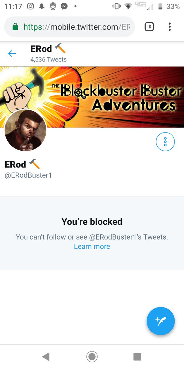 Yet another person from #ChannelAwesome to block me... #SaveTheChannel