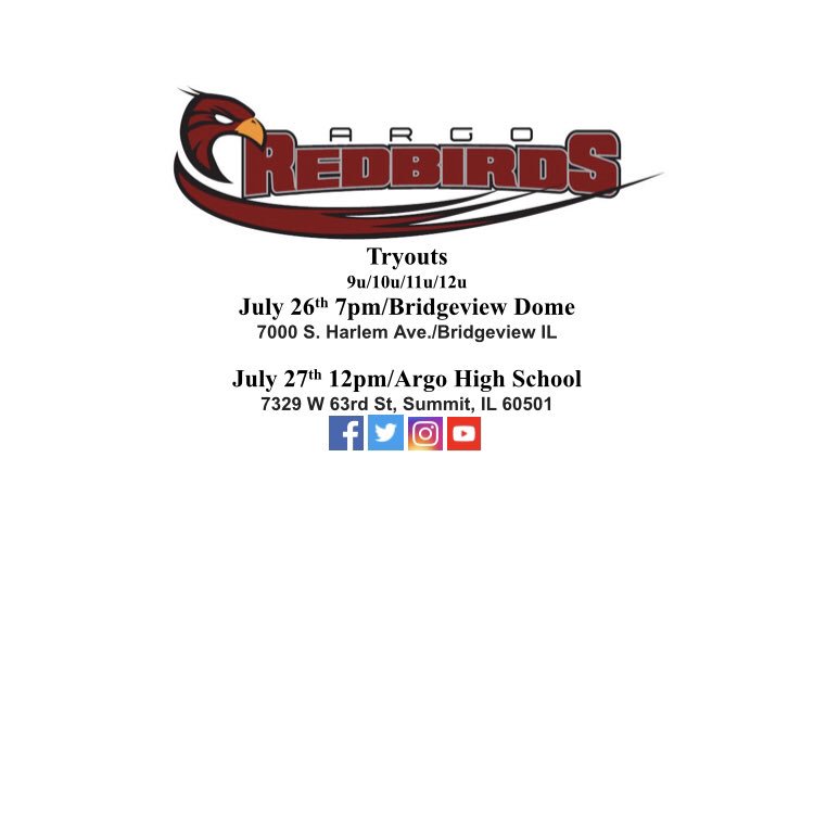 argoredbirds's tweet photo. 2019-2020 Tryouts https://t.co/GKdLhuLa8v