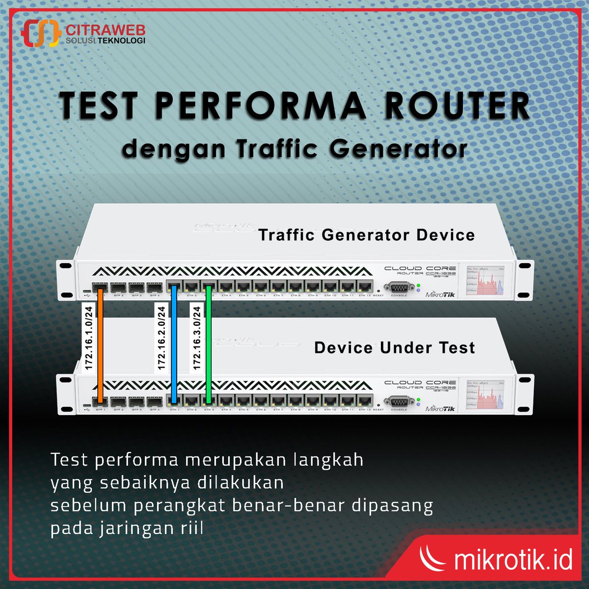 mikrotik_id's tweet image. kita bisa melakukan Test Performa Router terhadap perangkat yang akan kita gunakan dengan Traffic Generator yang dapat anda pelajari lebih lanjut melalui Artikel kami di:
mikrotik.id/artikel_lihat.…

#TrafficGenerator #TestTraffic #MikrotikTutorial #NetworkingTest #Mikrotik #CST