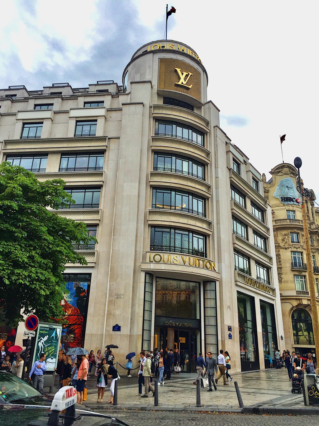 Visit the Louis Vuitton on the Champs Elysees which was
