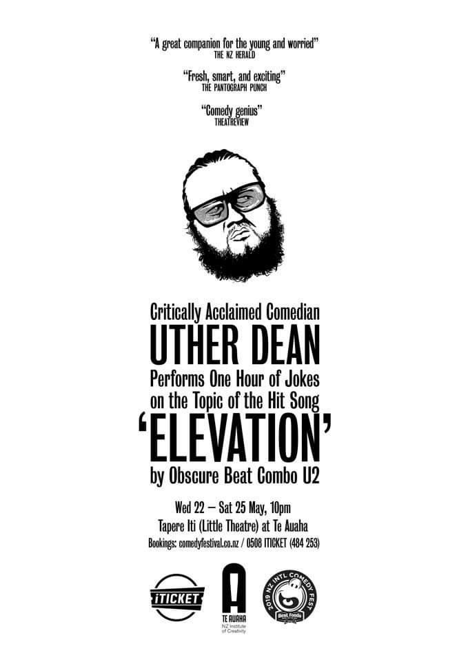 I had a delightful time at <a href="/utherlives/">Uther "Dean" Shite</a> comedy fest show last night. It's silly, yet heartwarming and meaningful. Classic Dean. Get booking now and enjoy just how much content he gets out of a truly terrible song. 
iticket.co.nz/events/2019/ma…