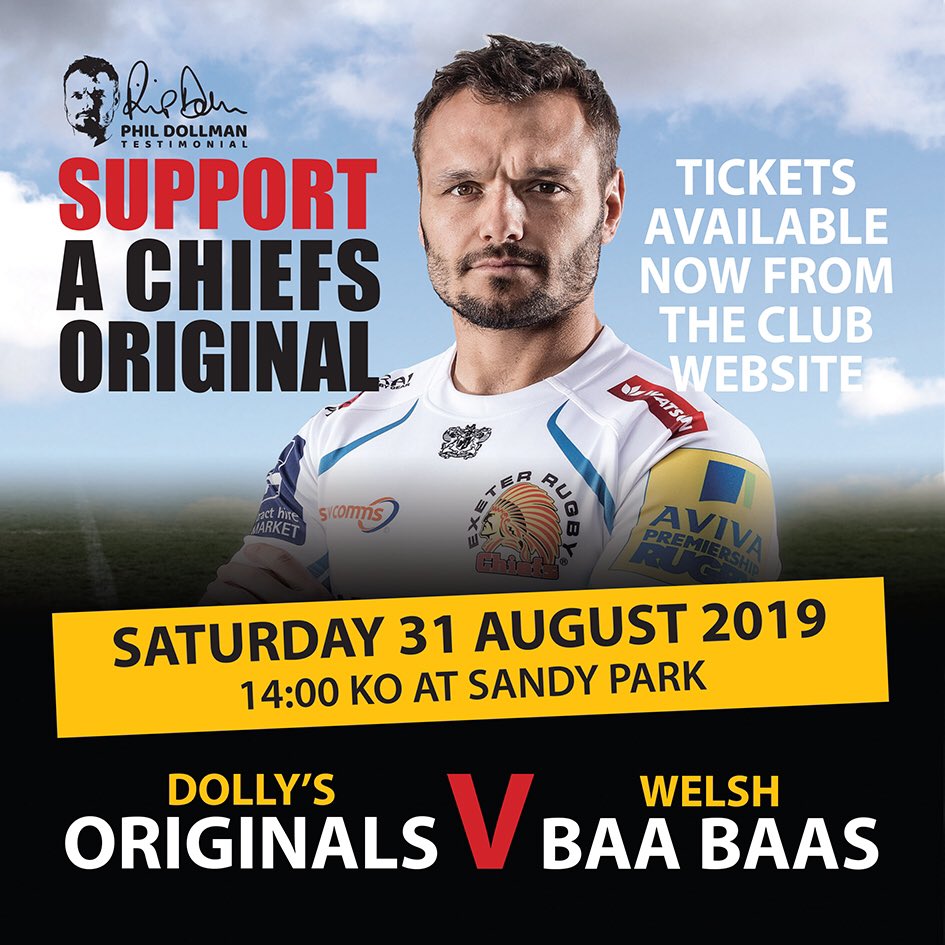 DollysYear's tweet photo. Come &amp; join us #dollysyear #DevonAirAmbulance #ExeterChiefsFoundation #ExeterChiefs https://t.co/e65v1yEkrx