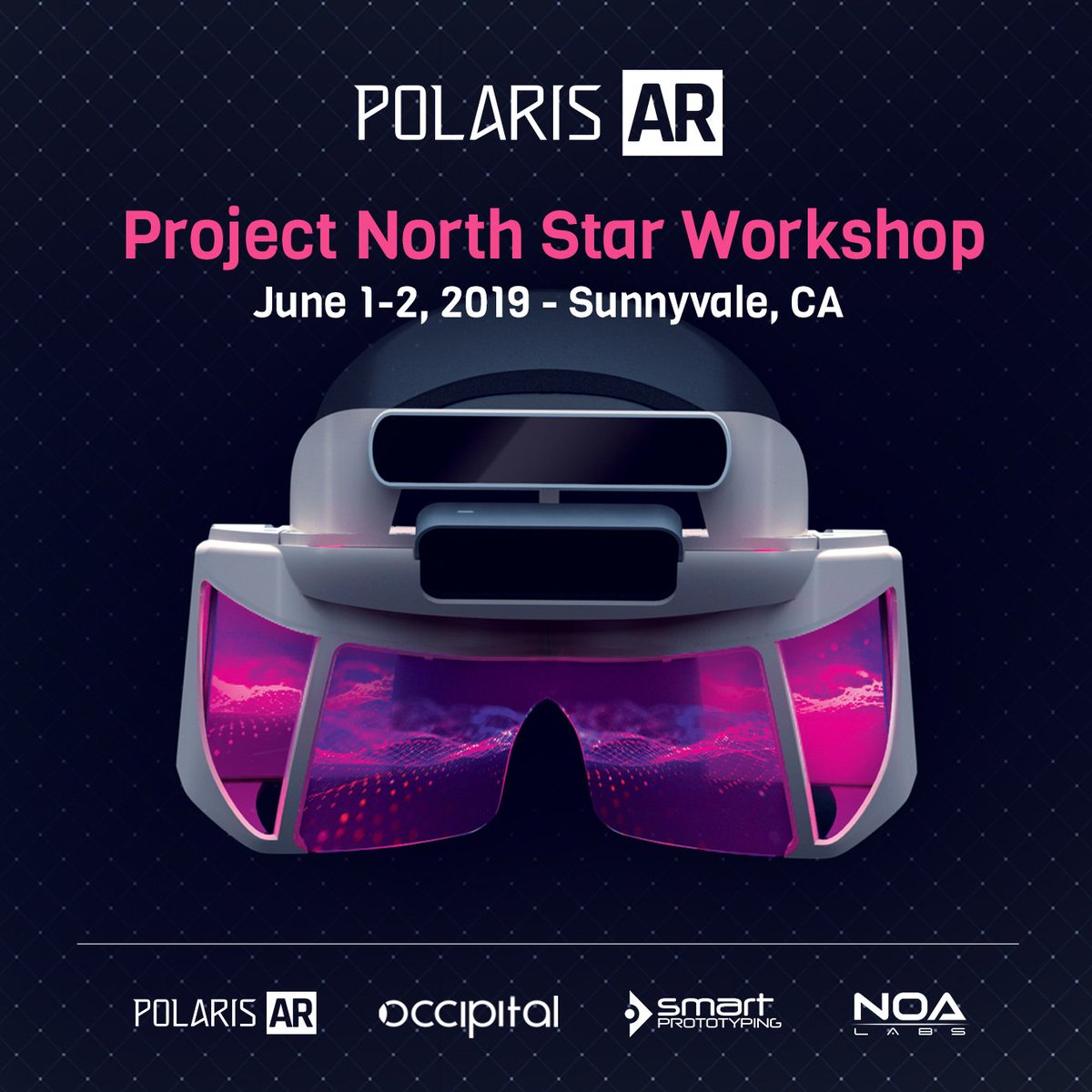 From June 1 to June 2, 2019, Polaris AR and Occipital will be hosting a 2-day workshop for building one of the world’s most advanced augmented reality headsets – Project North Star. Last few places remaining. Register here: bit.ly/NorthStar-Work… #AWE2019 #AugmentedReality #VR