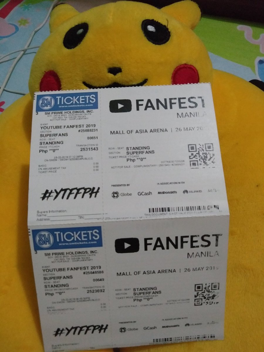 GheralynA's tweet photo. Got my tickets 😍Thank you so much @sammangubat ❤❤❤

#YYFFPH https://t.co/k3JjoPFvJi