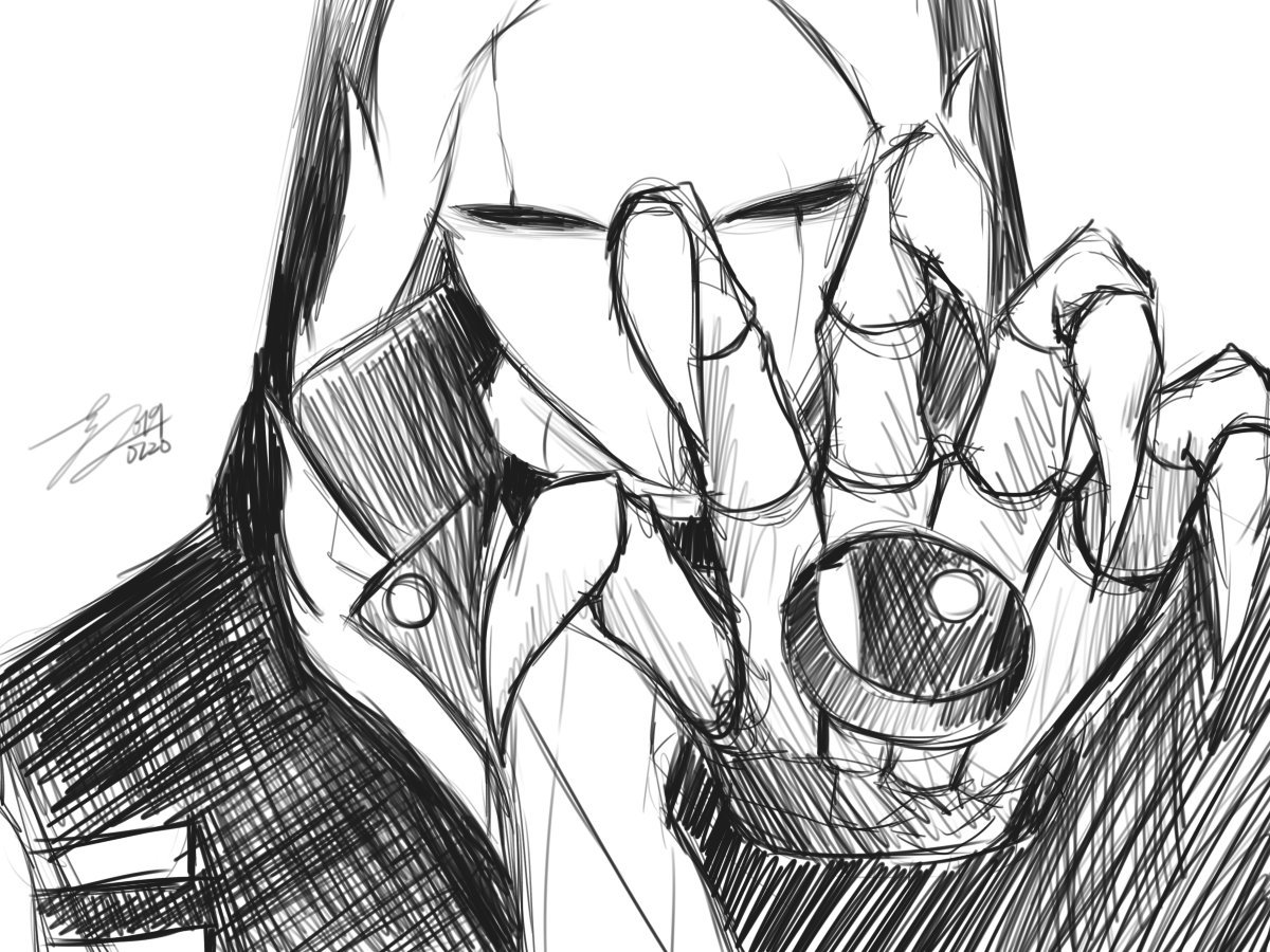 AotenLo0722's tweet photo. 【舊圖】Echofell G!Sans
繪製過程:https://t.co/lLe9cCekcH
昨天做了個夢。
夢到什麼人也沒有,漆黑一片,只看得到自���。
聽到了一個聲音,男性的聲音,充滿磁性的,對著的不是我的耳朵,而是我的大腦說著。
「我要妳的身體。」
然後就醒了www
#自繪
#echofell
#fellgsans
#敖天 https://t.co/lGP7IChyQc