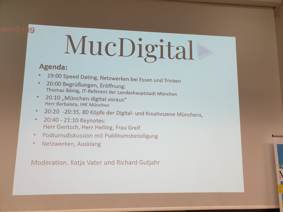 ThomasBoenig's tweet photo. Guten Morgen liebe LHM, nach einem eindrucksvollem Abend gestern bei MucDigital mit tollen Teilnehmern und Teilnehmerinnen sowie eindrucksvollen Beiträgen gehe ich heute hoch motiviert an die Arbeit 😎
Gratulation an Isarnetz 
#MuenchenDigitalErleben https://t.co/3Ao3hzY6CY