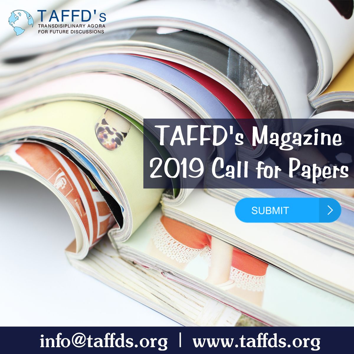 TAFFDsOrg's tweet image. The TAFFD&apos;s Magazine 2019 Call for Papers is out now please submit your articles to be listed on the TAFFD&apos;s Magazine.

buff.ly/2Wolzzq | info@taffds.org

#TAFFDs #TAFFDSMagazine #TAFFDSJournal #Magazine #InternationalMagazine #InternationalJournal #Articles