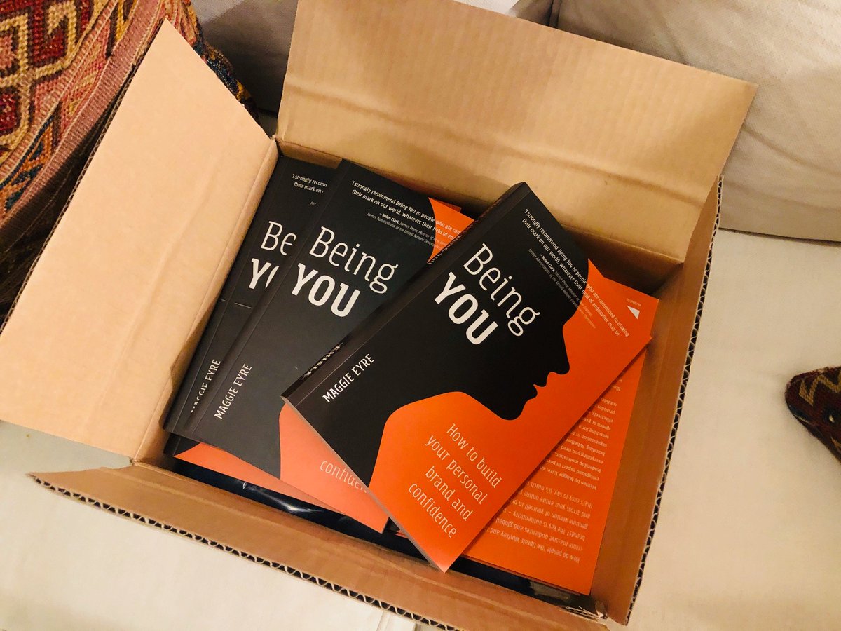FreshEyre's tweet photo. Iβm a very happy author tonight. A box of my new books #BeingYou was delivered on my doorstep.
Very proud. #BeingYou #exisle #personalbrand https://t.co/CWlQ75OjlN