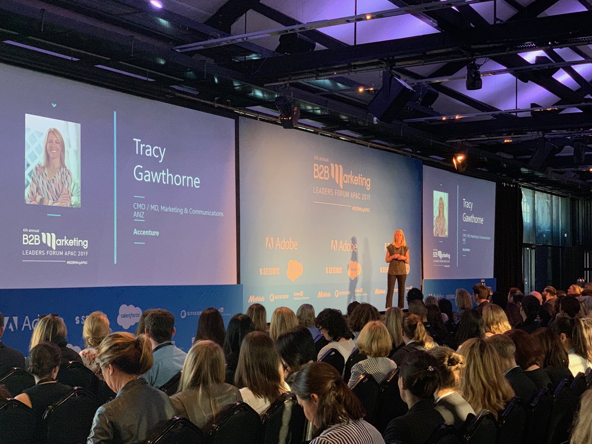 annabohler's tweet photo. 2/3 #CEO don’t believe #CMO have the leadership or business acumen to be considered a successor. Tracy Gawthorne from ⁦@Accenture⁩ #B2BMktgAPAC https://t.co/SBnRlXPAR0