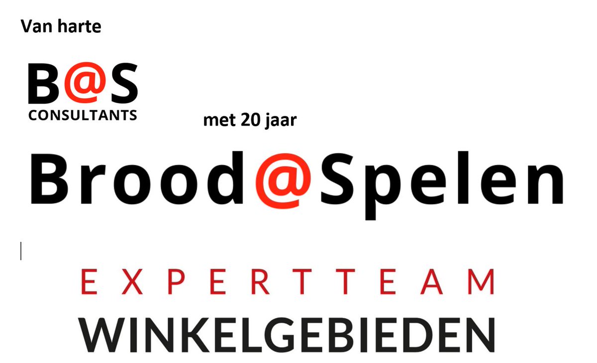 Uiteraard is het voltallige Expertteam Winkelgebieden vanmiddag aanwezig om dit lustrum van Brood@Spelen <a href="/Paul_Rodenburg/">Brood@Spelen</a> te vieren!