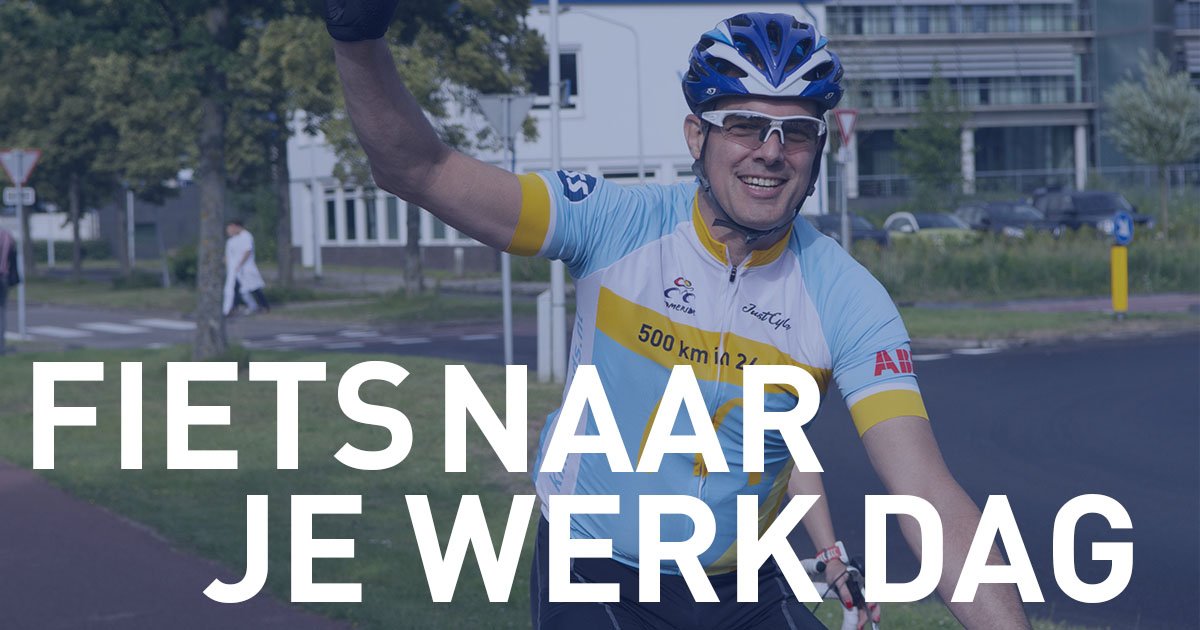 Wat een tópdag. Waarom? Nou, het is #Fietsnaarjewerkdag. Geen beter excuus om de fiets op te stappen om gelijk te trainen voor #kfHomeRide, toch? 

Wie stapt er op z'n fiets om naar werk te gaan? 🚴