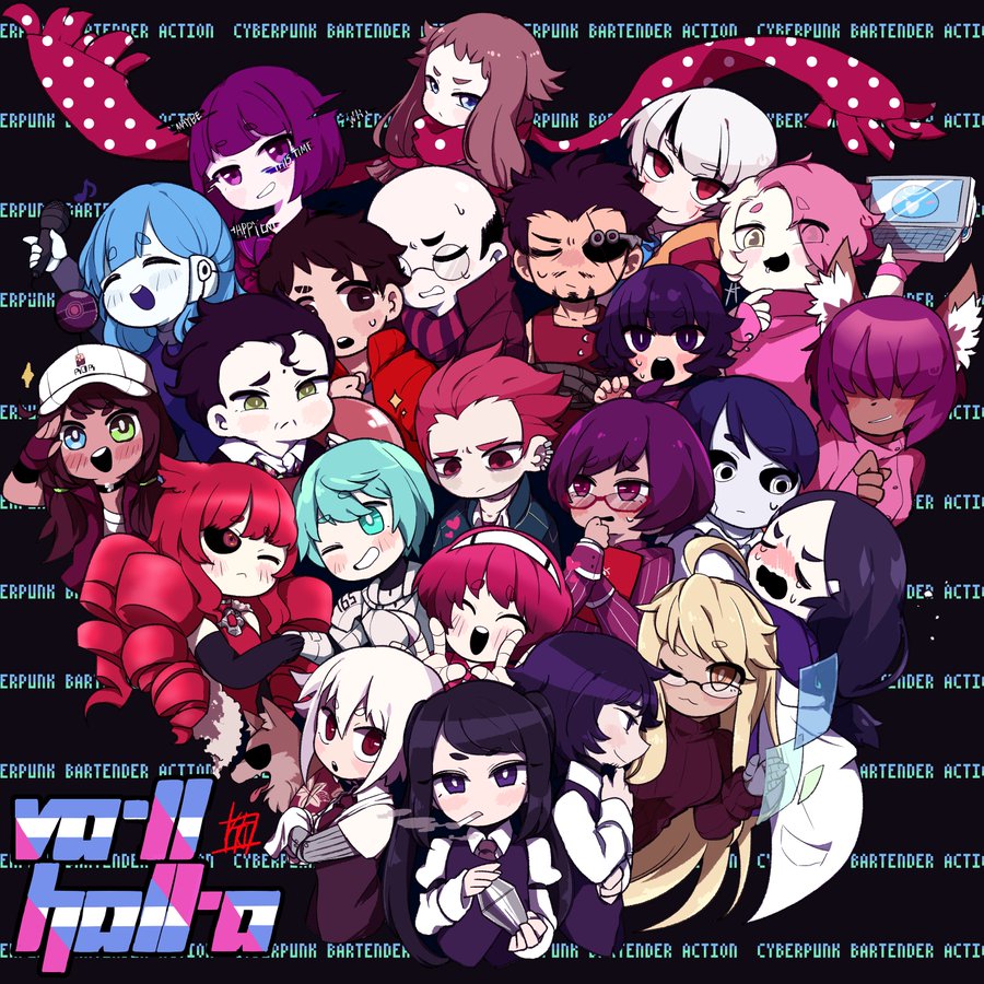 Switch版 Va 11 Hall A の あらかじめダウンロード を記念したイラストが公開 Nintendo Switch 情報ブログ