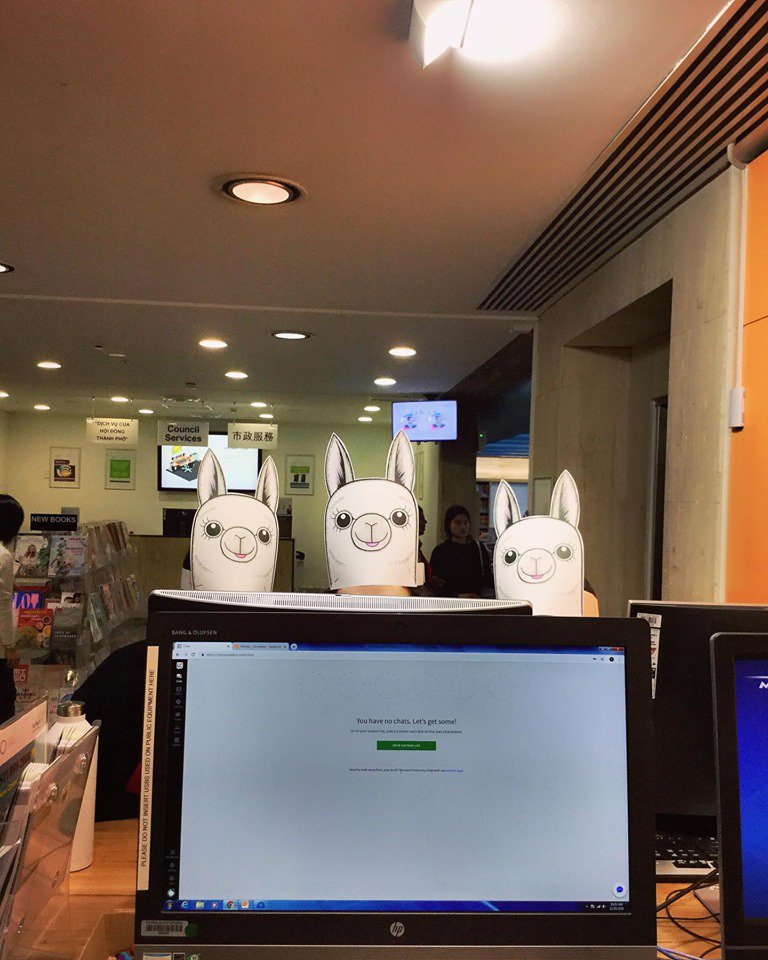FCOpenLibraries's tweet photo. Kicking off our first post on Instagram with some images from National Simultaneous Storytime Day held yesterday.

Everyone shook their Maracas as they read along to @MrMattCosgrove's #AlpacasWithMaracas! 🦙

#FCOpenlibraries #NSS2019 #whitlamlibrarycabramatta #publiclibraries https://t.co/d3Vhqsjkmi