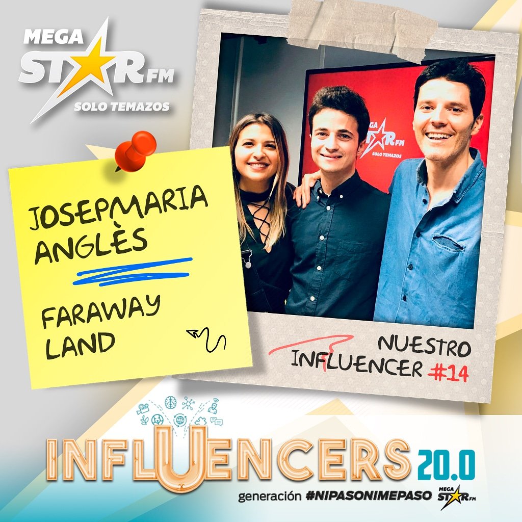 MegaStarFM's tweet photo. Hoy Josepmaria Anglès (@jmangles91) es nuestro Influencer 20.0 N° 14. 🙌 Josepmaria estuvo en Atenas rodando Faraway Land, un documental para dar voz a las vidas ocultas de los refugiados sirios. ❤ Si quieres conocer más entra en ⚠️https://t.co/jwjOb1TUas⚠️ #NiPasoNiMePaso https://t.co/oV5hr6nXBt