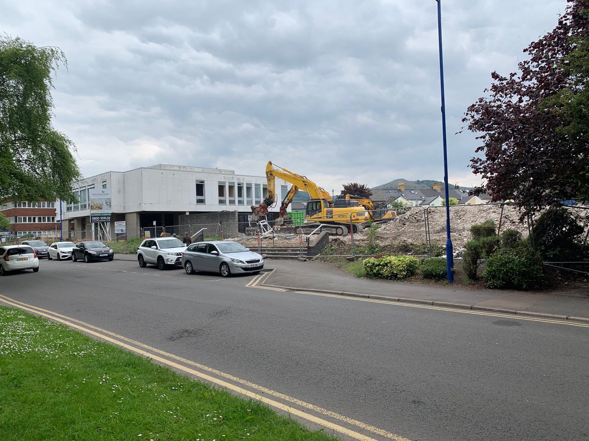 morgancs_cons's tweet photo. Demolition is coming along nicely. A fantastic location with amazing views Abergavenny certainly is a gem. And this will be a great addition to the town ⁦@McCarthyStone⁩ ⁦@Inspiredesignuk⁩ https://t.co/4a49l3Jz3j