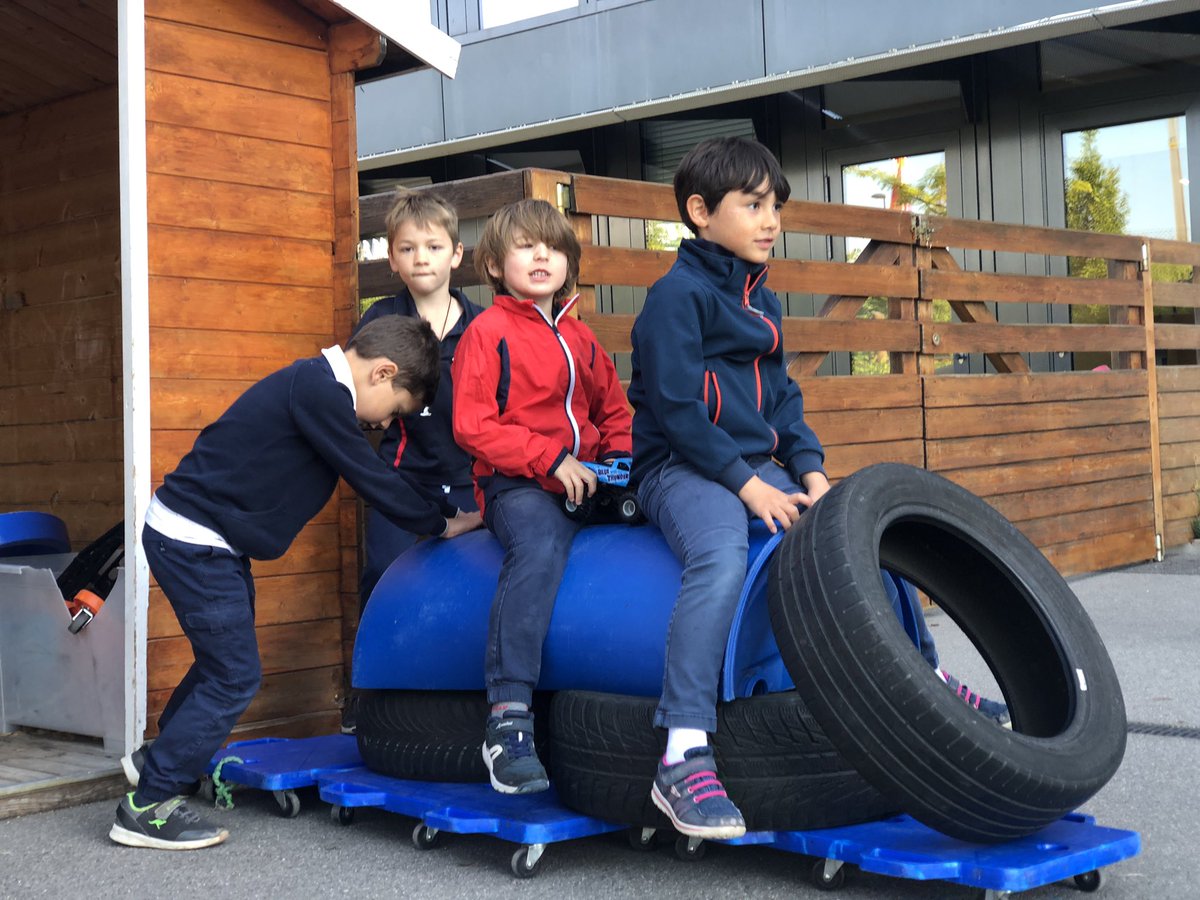 “We built it!” Learning through play before school at <a href="/GWASwitzerland/">GEMS World Academy Switzerland</a> #GWAinspire #teamwork