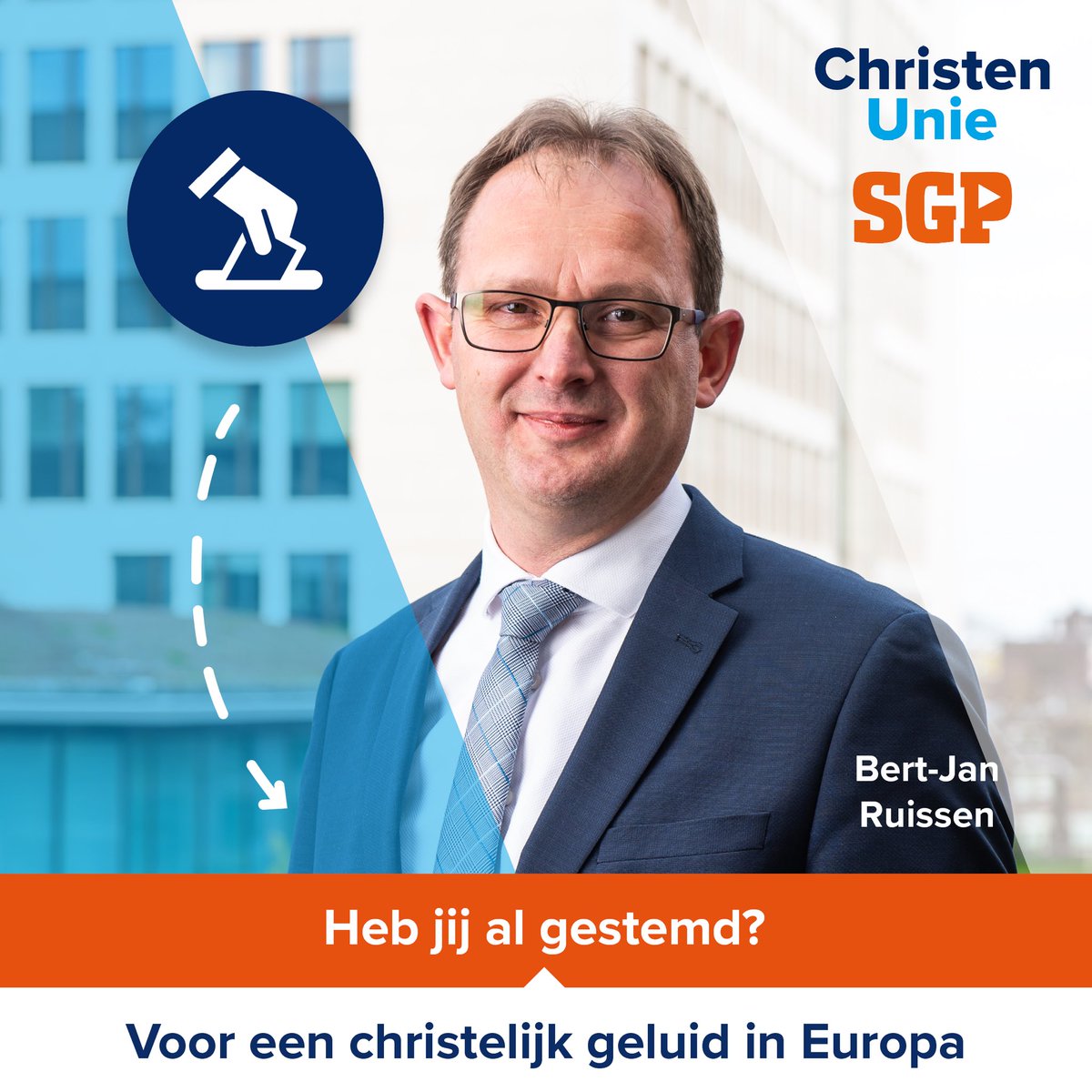 Stem vandaag Bert-Jan Ruissen! (Nr. 2 - lijst 7) #EP2019