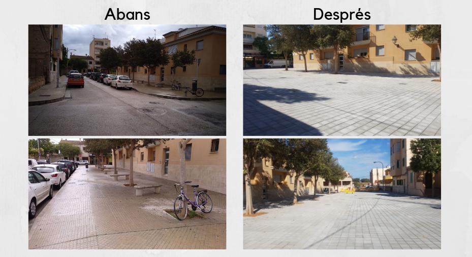 #Infraestructures

El veïnat de Ses Cadenes ja pot gaudir del carrer peatonal Trencadors 😍🎉

🚧 Les obres van començar a principis d’abril i s’han pavimentat 820 m² amb un pressupost de 39.133 €

#elnostrecompromís #Palma #SesCadenes #Trencadors