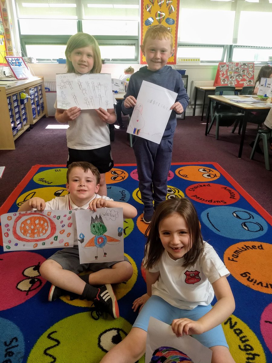 WhinhillP2's tweet image. We were working hard on creating a character for the learning disposition Ownership. We were very pleased with our space related results! #visiblelearning, #learningdispositions, @WhinhillPS