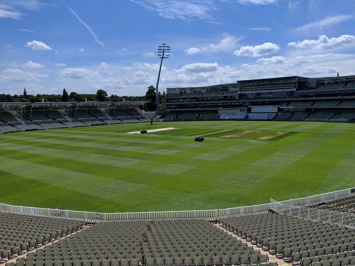 SeanDiljore's tweet photo. What a lovely ground. They are just getting it ready for the final simPRO roadshow in the UK (and maybe the world cup) https://t.co/skANx6dxXV