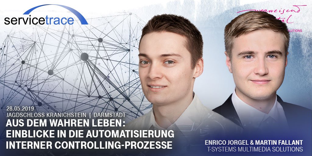 Telekom_MMS's tweet image. Welche Vorteile bietet #RPA beim #Projektcontrolling? Einblicke in die #Automatisierung interner Controlling-Prozesse liefern die #tsmms-Experten Enrico Jorgel &amp;amp; Martin Fallant bei den @servicetrace Robotic Days am 28. Mai: bit.ly/2EroPQt