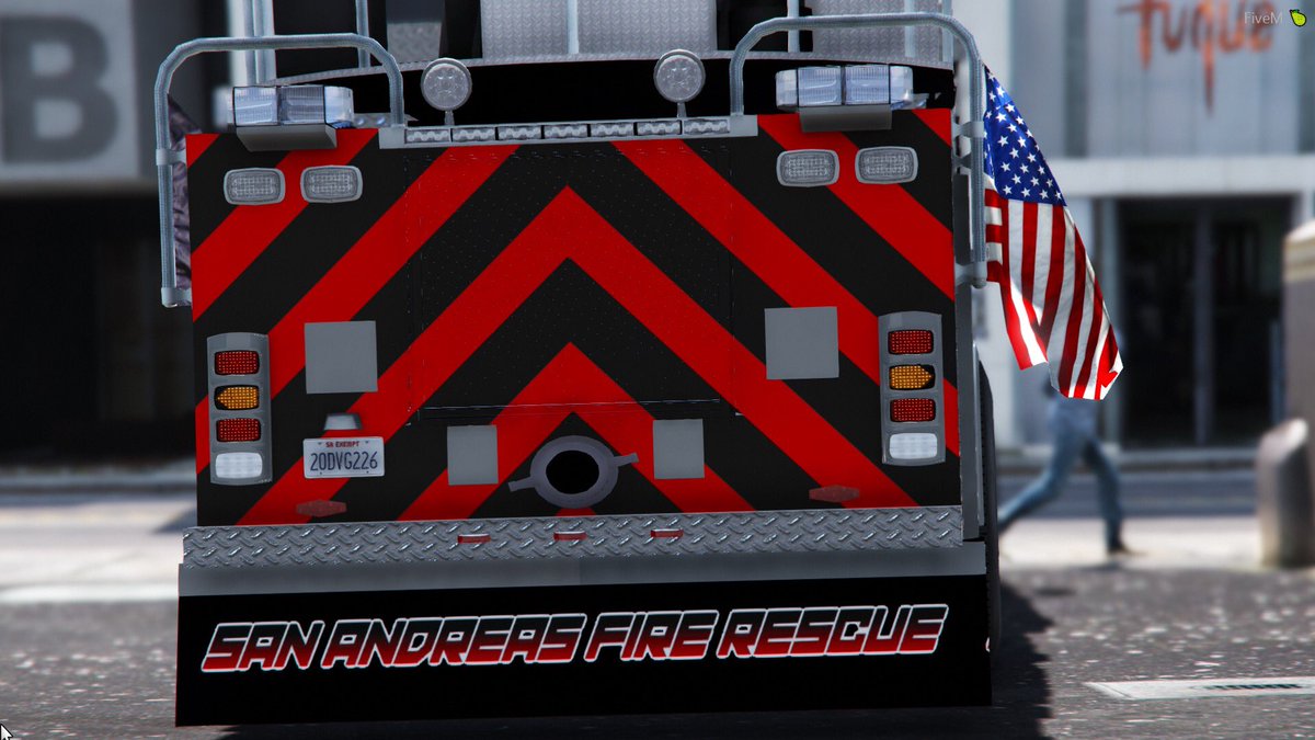 legitroleplay's tweet photo. A new day, and MORE SAFR fleet pictures! Today we feature the Battalion Chief Tahoe, Hazmat, Ladder, and ALS Medic!
#LegitRoleplay #LegitRP #LegitLove #FiveM https://t.co/G2oQ2fTND7