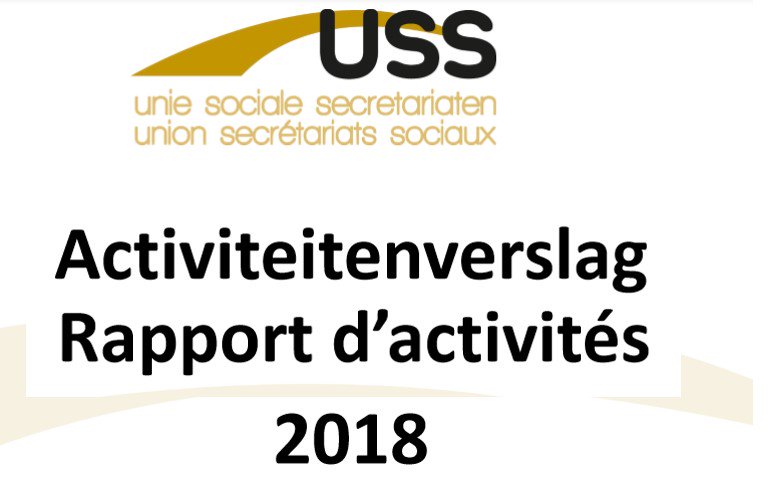 USS_bel's tweet photo. Meer weten wat de USS juist doet? Lees nu ons #activiteitenverslag 2018 #socialesecretariaten https://t.co/alE1af77Ck https://t.co/eg10jRkiP4