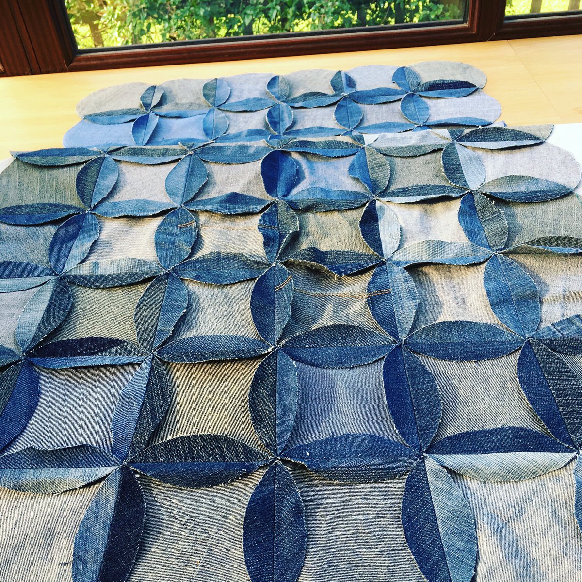 PatchworkDream's tweet photo. Today I am making a quilt with denim more pictures in comments #reusereducerecycle #patchworkshop #patchworkteacher #patchworkdreamer #bodmin #cornwall https://t.co/hutGGO5BoH