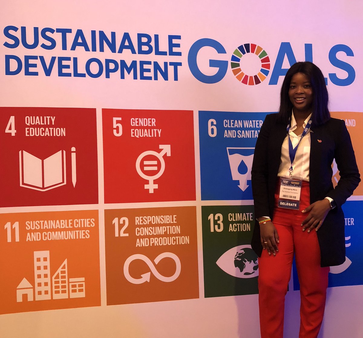 NtsholeFoundat1's tweet photo. Working to achieve #SDG / Sustainable Devendelopment Goals is our #Shero @l_binki_more . As an advocate of Sustainable Philanthropy Olebegong strives to ensure that Ntshole Foundation anchors and achieves goals 4,10 and 17 #NF4SharedValue https://t.co/VvbfbSdCjD