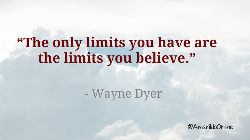 PositivityMstry's tweet photo. "The only limits you have are the limits you believe." ~ Wayne Dyer #quote #quotes #quoteoftheday #MotivationalQuotes https://t.co/gXASDd7Nck