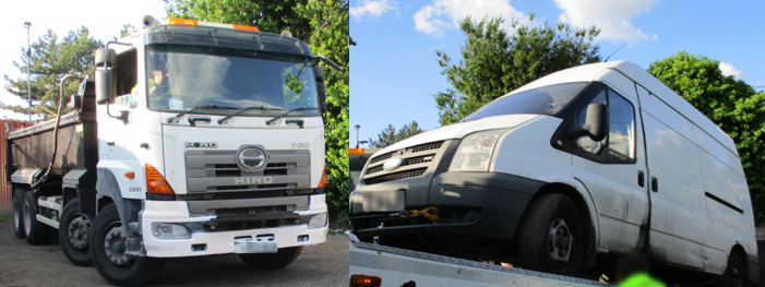 EnvAgencySE's tweet photo. 👮‍♀️👮‍♂️Man held in #waste crime probe across south-east England. 

@ThamesVP has arrested a 44-year-old at #Maidenhead following 3⃣5⃣ #MASSIVE loads dumped in #Surrey, #Buckinghamshire, #London, #Kent and #Hampshire.

READ about it, and see some of the #waste and vehicles seized⬇️ https://t.co/5OAEnz4ABa