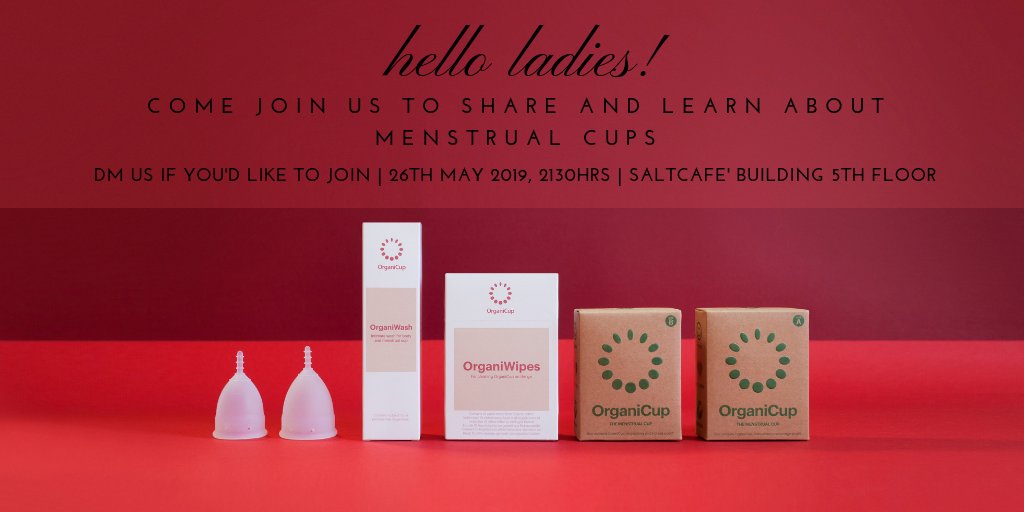 ZeroWasteMv's tweet photo. We invite everyone who has made the leap to switch to a #MensturalCup and anyone on the fence to making the switch, to come and join us this Sunday 26th of May at 2130 for a Sharing Session at Salt Café and Restaurant 5th floor.

Please DM and RSVP if you are interested to join! https://t.co/yiNwE4V5mO