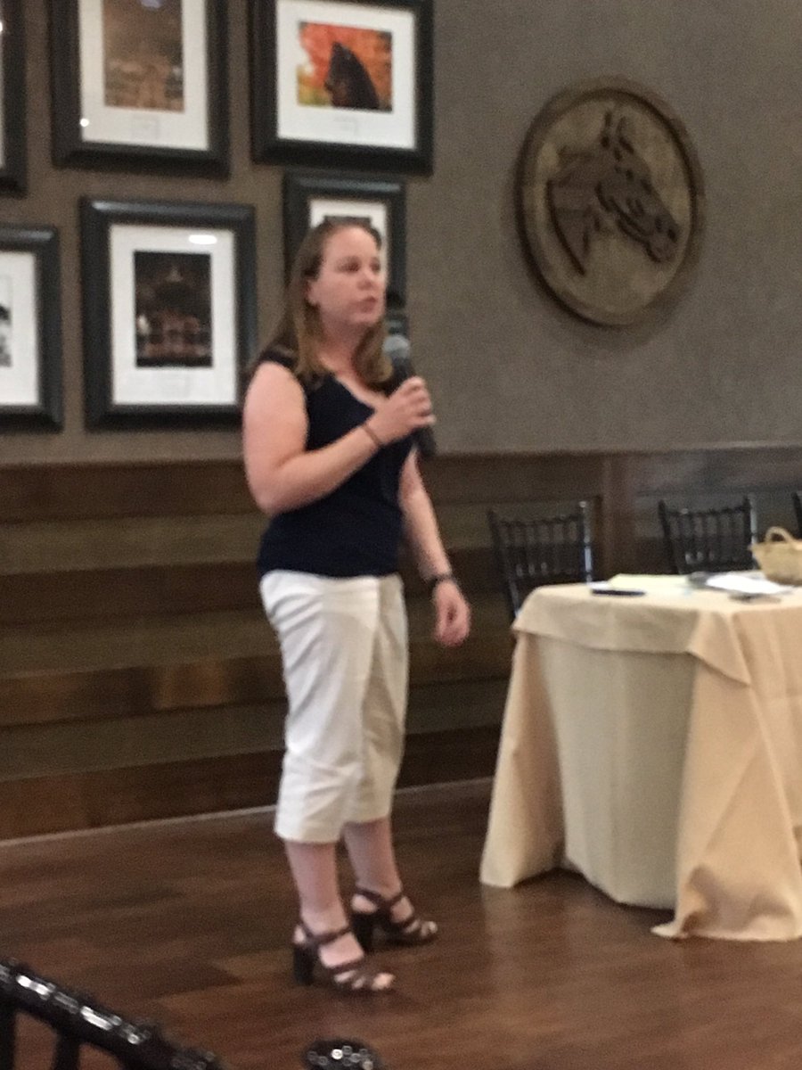 horseswork's tweet photo. Laurie Mays talks too a group of nearly 200 industry professionals @KTFMC dinner about the Equine Workforce Talent Pipeline partnership with @KyWorkforce @KyChamber @FasigTiptonCo #KEEP #equinejobs https://t.co/6UL32zayE9