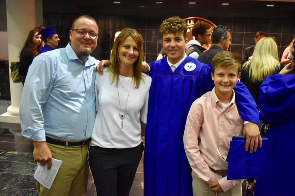TJSsweet's tweet photo. Super excited for his next chapter in life. He has made me so proud!! Can’t wait to celebrate Friday night!! #MyWorld https://t.co/1aL4EJ99ls