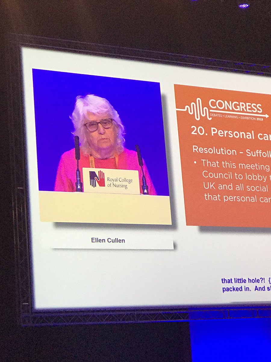 I could happily listen to Ellen Cullen’s reflections all day! #RCN19