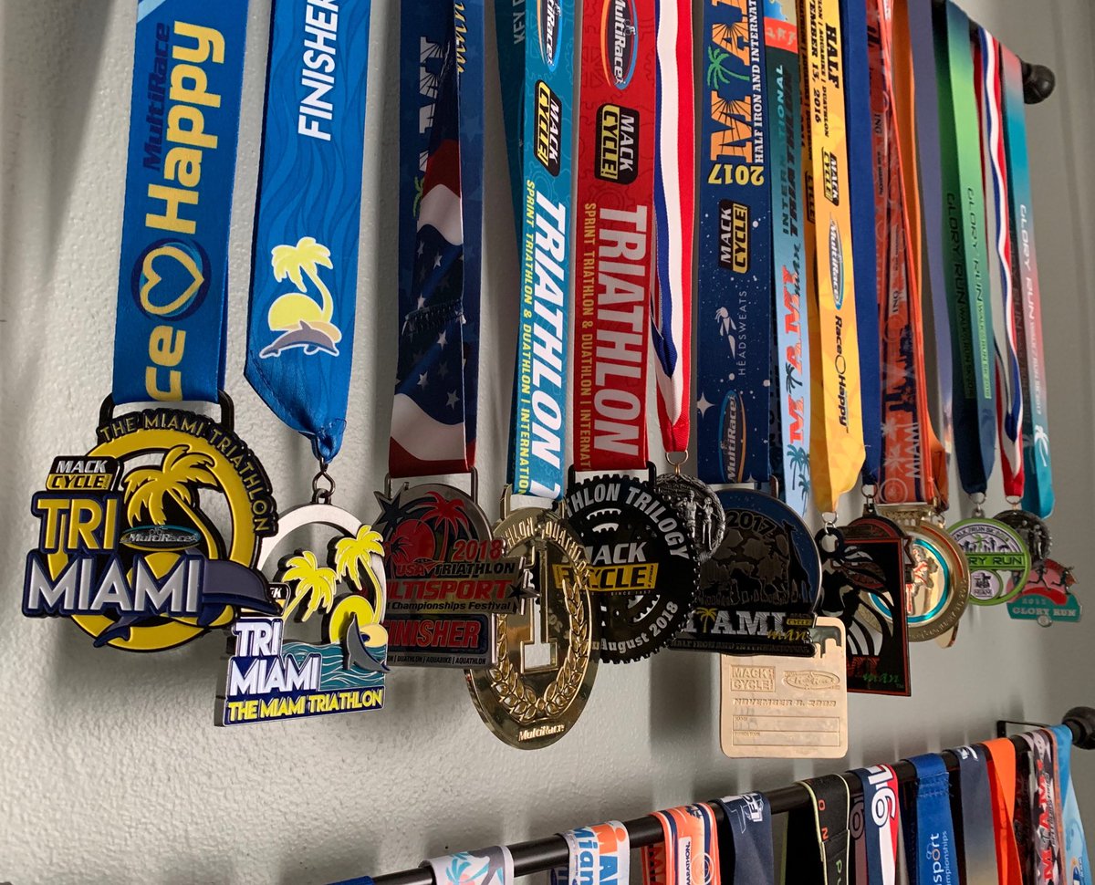 Sammy317's tweet photo. With #TriMiami over, #theTriology and #MiamiMan are up next. #IndoorCycleTraining @MultiRaceEvents #teamUSAT #TeamMultirace #RaceHappy #ThursdayThoughts https://t.co/ZSrK8K2LN3