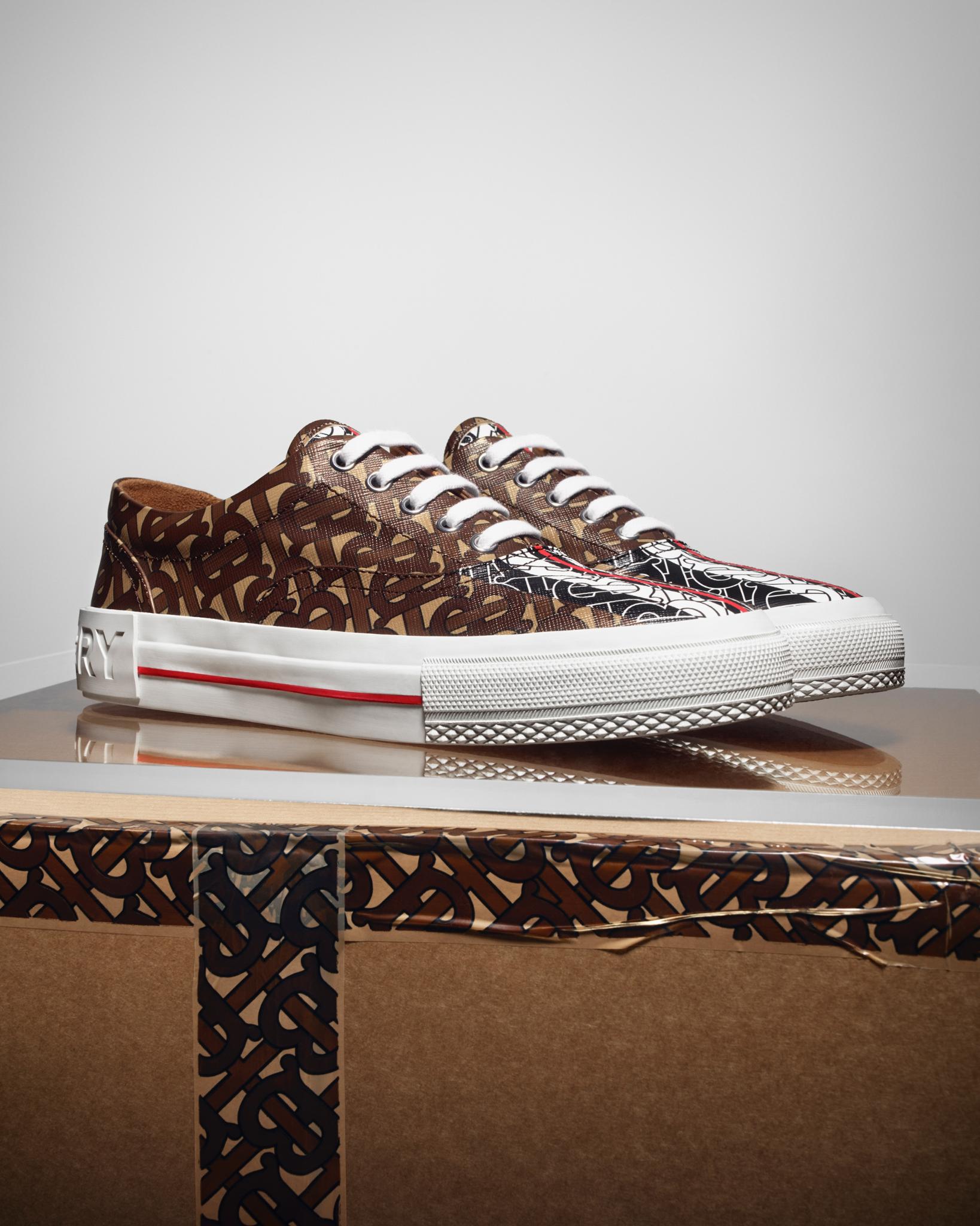 burberry monogram sneakers