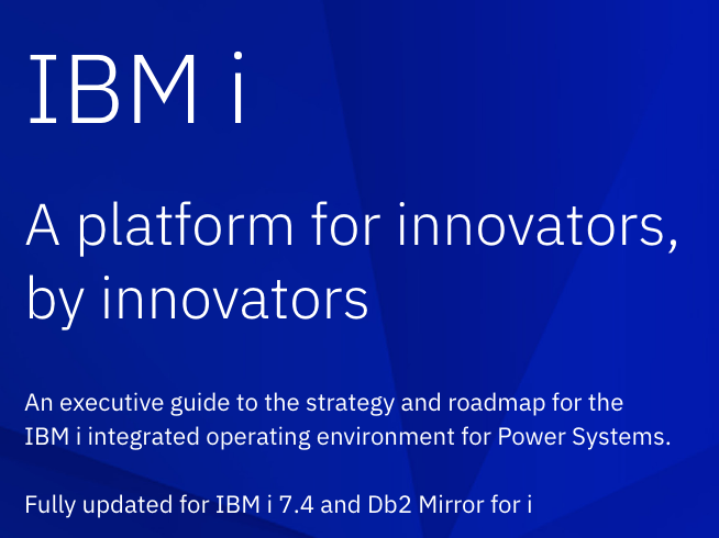 Forstie_IBMi's tweet photo. Find the updated 'IBM i strategy and roadmap' here:
https://t.co/DmRf6mYGXg
#IBMi #ExecutiveResource #StrategyTime https://t.co/RdJK34eqmy