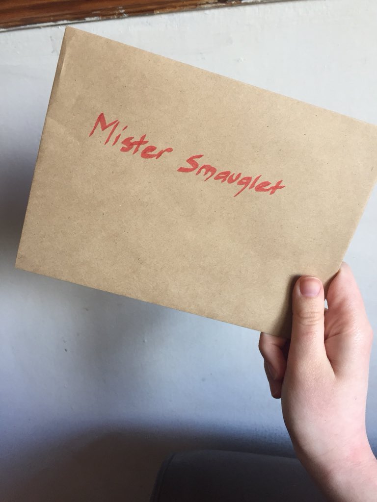 //Smauglet and I celebrate our birthday this Saturday, and we have received a very special letter from a very special friend...can anyone guess who?????