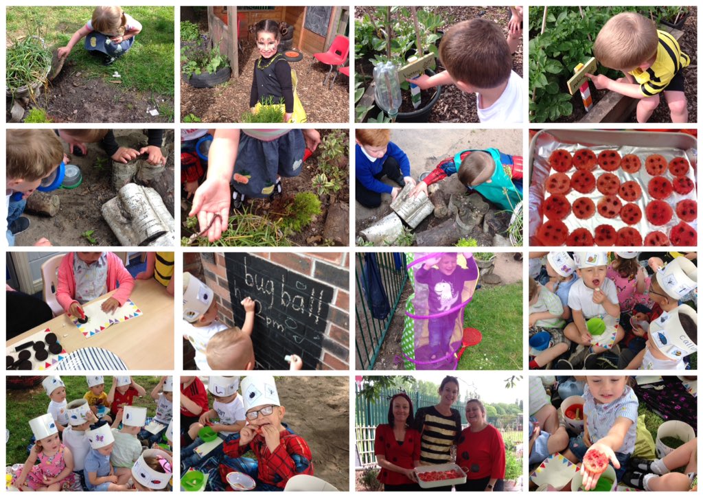 MrsClayMB's tweet photo. Our Bug Ball was such a fun way to celebrate how our bug buddies have helped with all our learning! #outdoorlearning #OutdoorClassroomDay #naturelearning #minibeats #lovenature #eyfs @MertonBankP https://t.co/tev1fpCruQ