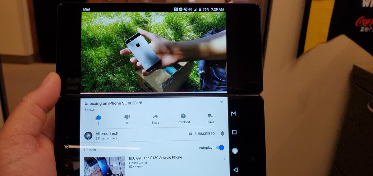GadgetsSpec's tweet photo. Watching my boy Altered Tech on the duals!! #ZTE #AxonM #Tech #Showsupport #Gadgets #nicebuild https://t.co/DuW6079AHw
