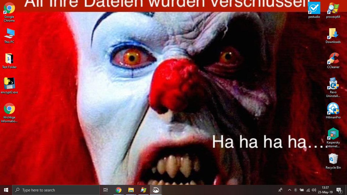 GrujaRS's tweet photo. #Crypt0L0cker #Ransomware aims at German speaking areas!I did not encrypt files on my test.Sample VT https://t.co/NXW0BRdlf6 https://t.co/nno9MIRPRh